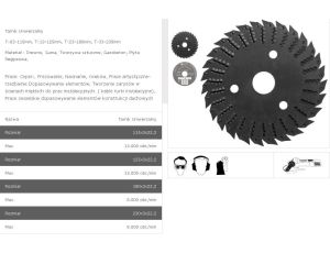 TARPOL TARNIK UNIWERSALNY FI = 230mm x 3 x 22,2mm  T-33