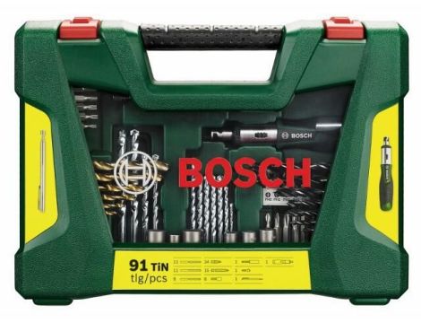 BOSCH ZESTAW WIERTŁA + KOŃCÓWKI V-LINE 91szt. 2607017195