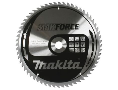 PIŁA TARCZOWA DO DREWNA 270x30mm 60-ZĘBÓW  MAKFORCE >>>B-32409