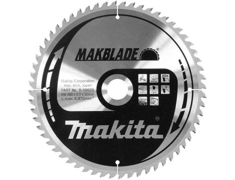 PIŁA TARCZOWA DO DREWNA MAKBLADE 190x20mm 48-ZĘBÓW >>>B-32758 - 2