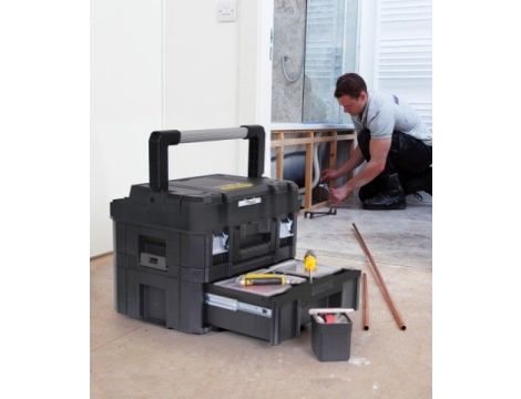 STANLEY SKRZYNIA ORGANIZER TSTAK I Z PIANKĄ UCHWYT DŁUGI - 2