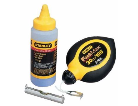 STANLEY SZNUR TRASERSKI FatMax® + KREDA + MARKER