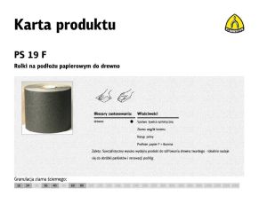 KLINGSPOR ROLKA NA PODŁOŻU PAPIEROWYM PS19F 200mm gr. 80  (50mb)