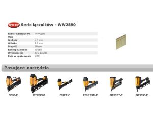 BOSTITCH GWOŹDZIE WW 33` 2,8 x 90mm 2200 szt. WW2890 2200 szt.