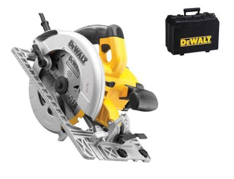 DEWALT PILARKA TARCZOWA 1600W 190 / 61 mm DO STOSOWANIA Z SZYNAMI DWE576K + WALIZKA