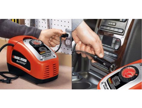 BLACK+DECKER KOMPRESOR / SPRĘŻARKA MINI 12V / 230V 11BAR - 8