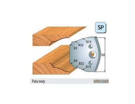 CMT NOŻE PROFILOWE HSS 50x4mm