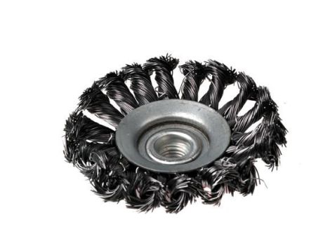 SZCZOTKA STOŻKOWA SKRĘCANA 100mm GWINT M14