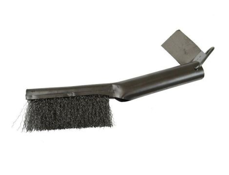 SZCZOTKA DRUCIANA METALOWA RĄCZKA 110mm/240mm