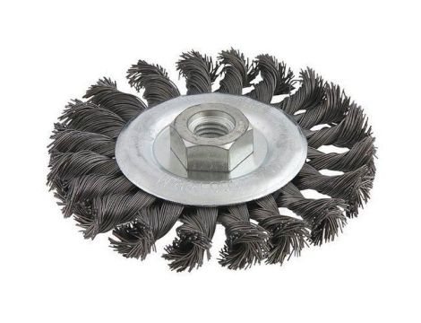 SZCZOTKA TARCZOWA SKRĘCANA 120mm GWINT M14