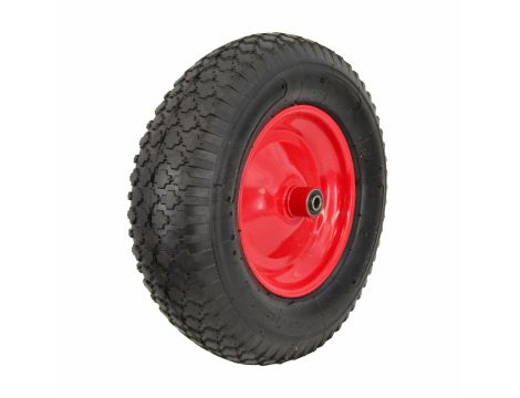 AWTOOLS KOŁO DO TACZKI PNEUMATYCZNE 400 FELGA METAL, ŁOŻYSKO+OŚ, 2 WARSTWY, 2 ATM - 2