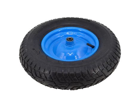 AWTOOLS KOŁO DO TACZKI PNEUMATYCZNE 400, FELGA METAL, ŁOŻYSKO+OŚ, 6 WARSTW, 3,4 ATM