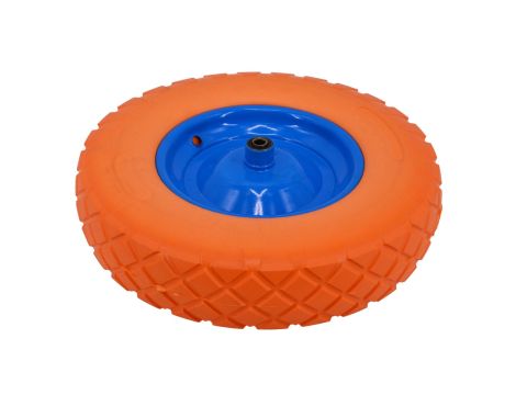 AWTOOLS KOŁO DO TACZKI PNEUMATYCZNE PIANKOWE 400, FELGA METAL, ŁOŻYSKO+OŚ