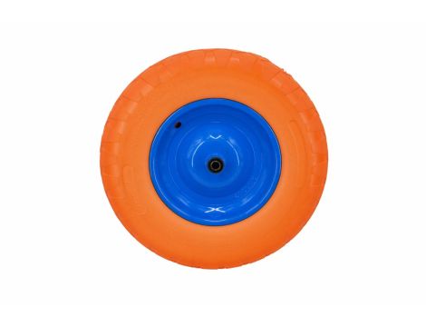 AWTOOLS KOŁO DO TACZKI PNEUMATYCZNE PIANKOWE 400, FELGA METAL, ŁOŻYSKO+OŚ - 2