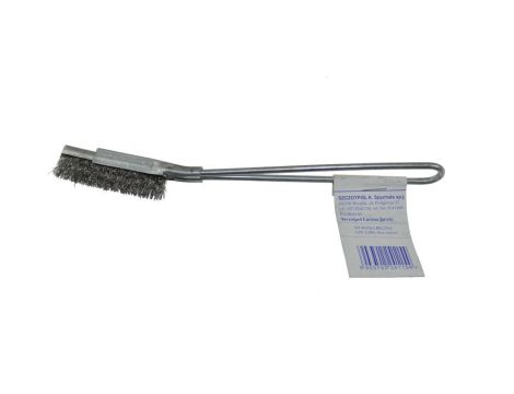 SZCZOTKA DRUCIANA METALOWA RĄCZKA 90mm/210 mm WYGIĘTA