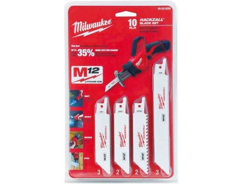 MILWAUKEE BRZESZCZOTY HACKZALL KOMPLET 10szt.