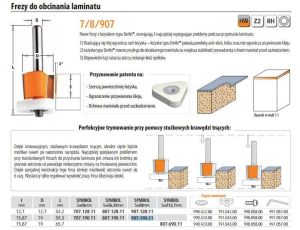 CMT FREZ DO OBCINANIA LAMINATU HS D=19 I=15,87 S=8 TRZPIEŃ 8mm%%%