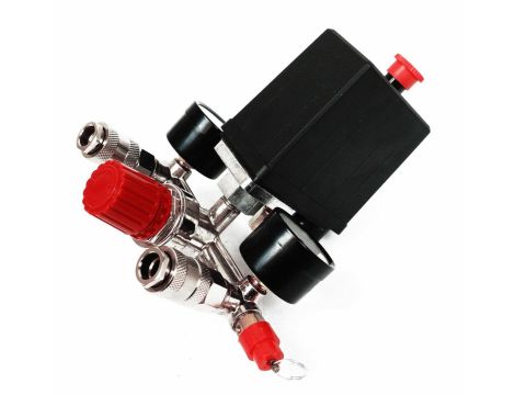 WYŁĄCZNIK CIŚNIENIOWY DO KOMPRESORA 230V/ PRESOSTAT 3 WEJŚCIA ZESTAW