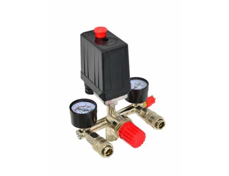 WYŁĄCZNIK CIŚNIENIOWY DO KOMPRESORA 230V/ PRESOSTAT 3 WEJŚCIA ZESTAW - 2