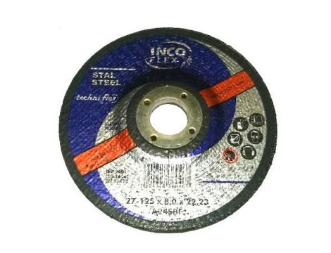 INCOFLEX TARCZA DO SZLIFOWANIA METALU 125 x 8 x 22,2mm