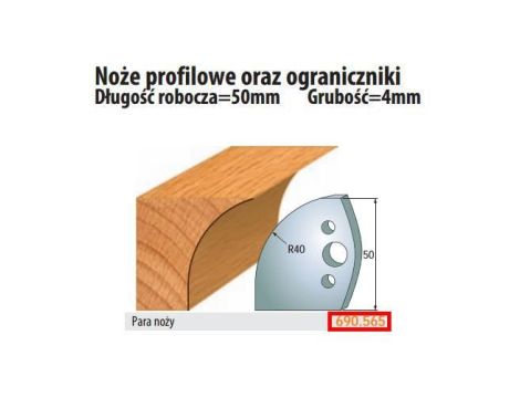 CMT NOŻE PROFILOWE HSS 50 x 4mm 690.565