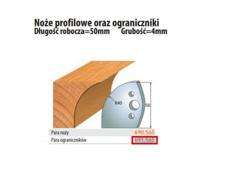 CMT OGRANICZNIKI NOŻY PROFILOWYCH 50mm   691.565