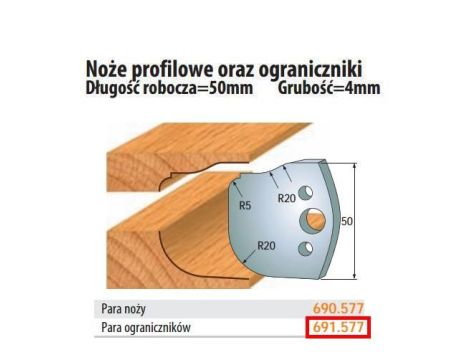 CMT OGRANICZNIKI NOŻY PROFILOWYCH 50mm   691.577