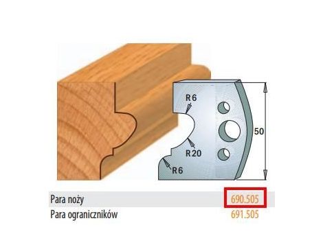 CMT NOŻE PROFILOWE HSS 50 x 4mm   690.505