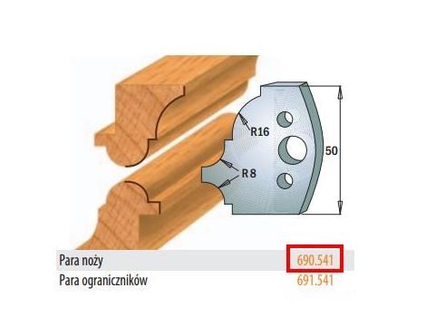 CMT NOŻE PROFILOWE HSS 50 x 4mm    690.541