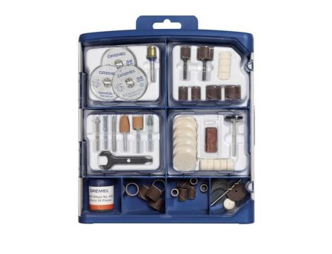 DREMEL UNIWERSALNY ZESTAW OSPRZĘTU 100szt. DO MULTISZLIFIEREK