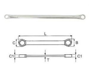 JONNESWAY KLUCZ OCZKOWY DWUSTRONNY BARDZO DŁUGI 22x24mm