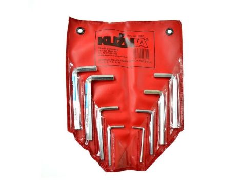 KUŹNIA KLUCZE IMBUSOWE / AMPULOWE KOMPLET 8 elem. 3-4-5-6-7-8-9-10mm