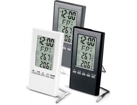 TERMOMETR ELEKTRONICZNY ZEWNĘTRZNY / WEWNĘTRZNY WBG Z SONDĄ NA PRZEWODZIE