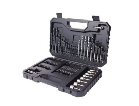 BLACK+DECKER ZESTAW AKCESORIÓW DO WIERCENIA I WKRĘCANIA  80elem. + WALIZKA