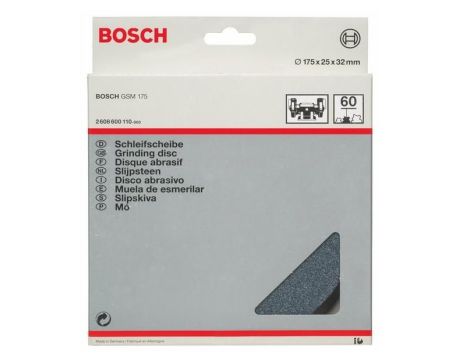 BOSCH ŚCIERNICA DO SZLIFIERKI STOŁOWEJ 175 x 25 x 32mm  K60 2608600110