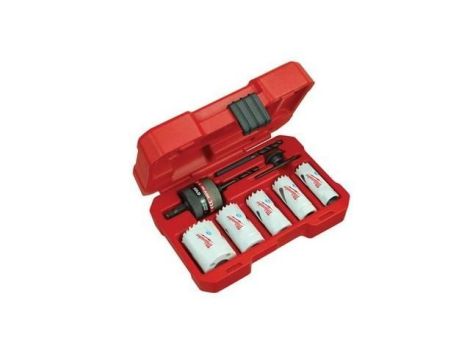 MILWAUKEE ZESTAW OTWORNIC BIMETALOWYCH 8 elem. 19,22,25,29,38mm