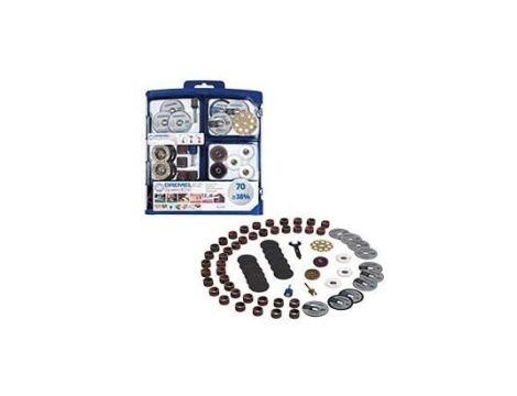 DREMEL ZESTAW OSPRZĘTU 70 elem.