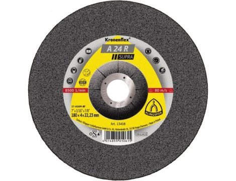 KLINGSPOR TARCZA DO SZLIFOWANIA METALU 125mm x 6,0mm x 22,2mm A24 Supra - 2