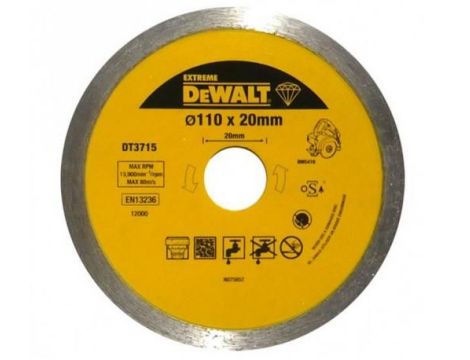 DEWALT TARCZA DIAMENTOWA 110 x 20mm DT3715 do DWC410