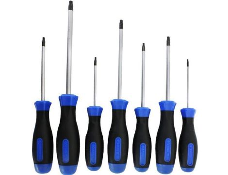 KING TONY KOMPLET WKRĘTAKÓW TORX 7 elem. T10, T15, T20, T25, T27, T30, T40