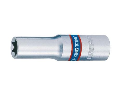KING TONY NASADKA DŁUGA GWIAZDKOWA / TORX 3/8" E8 x 63mm CHROM