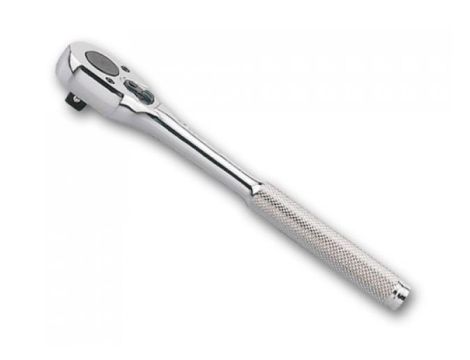 KING TONY GRZECHOTKA 3/8" 32 ZĘBY 200mm CHROM, UCHWYT POLEROWANY - 2