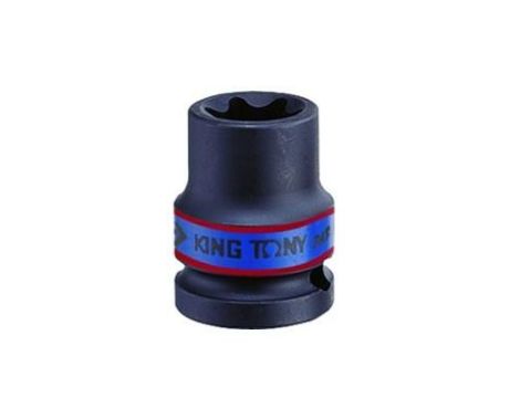 KING TONY NASADKA KRÓTKA UDAROWA GWIAZDKOWA / TORX KRÓTKA TORX 1/2" E10 x 38mm CR-MO