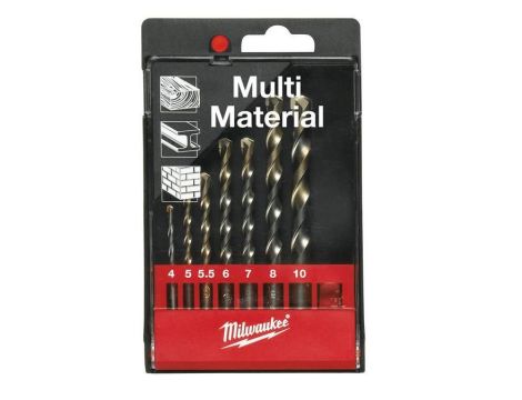 MILWAUKEE ZESTAW WIERTEŁ UNIWERSALNYCH 4-5-5,5-6-7-8-10mm
