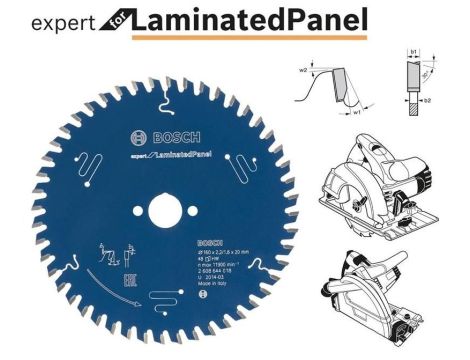 BOSCH PIŁA TARCZOWA LAMINATED PANEL EXPERT 160x20mm 48-ZĘBÓW 2608644127