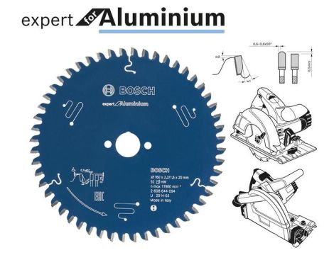 BOSCH PIŁA TARCZOWA DO ALUMINIUM EXPERT 190x30mm 56-ZĘBÓW 2608644102