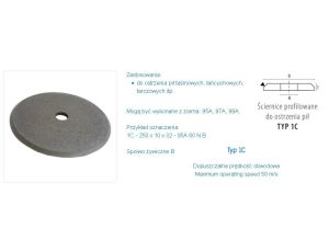 TARCZA DO OSTRZENIA 150 x 6,0 x 20mm