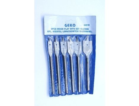 WIERTŁO ŁOPATKOWE KOMPLET 6szt. 10 - 25mm / 140mm