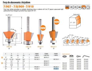 CMT FREZ DO UKOSOWANIA Z ŁOŻYSKIEM HM A=45 D=27 I=5,5 S=8