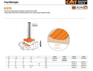 CMT FREZ DEKORACYJNY HM R=12 D=25 d=6 I= 8 S=8